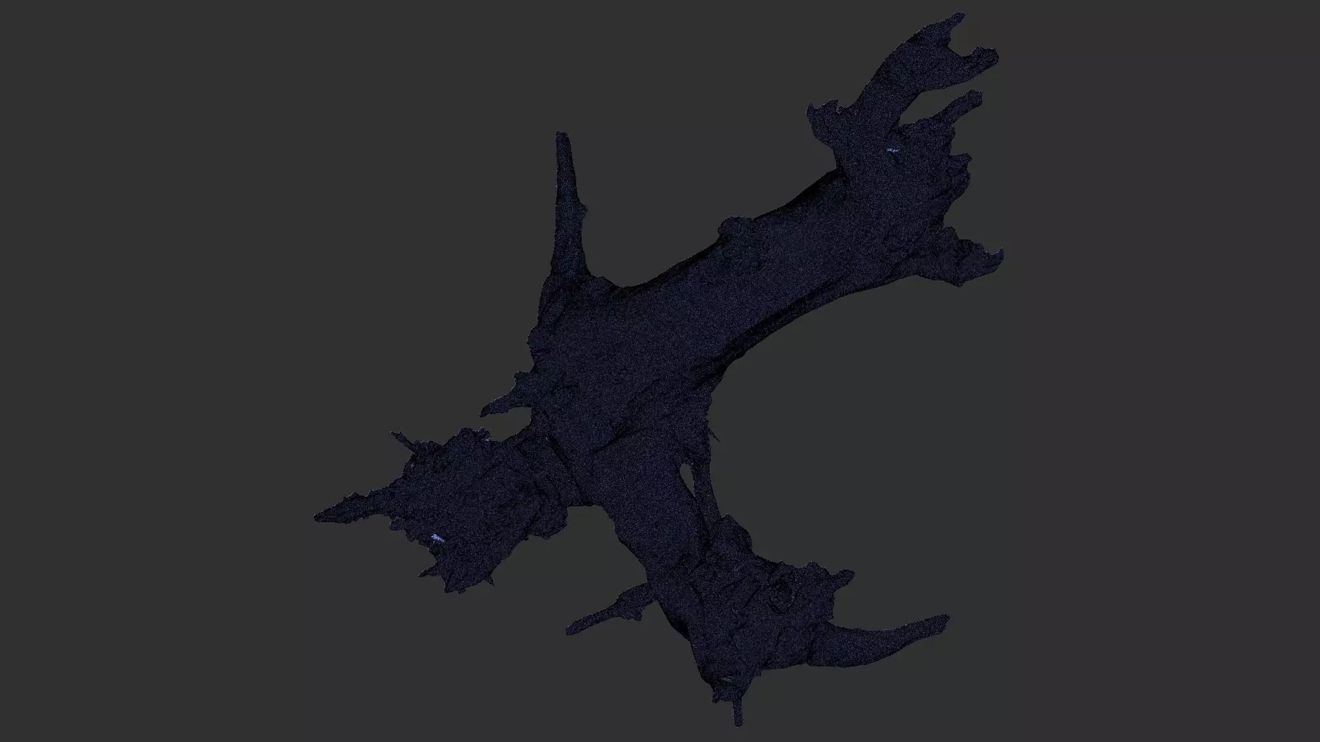 Withered tree root wood 3d scan in highpoly 3D model_25