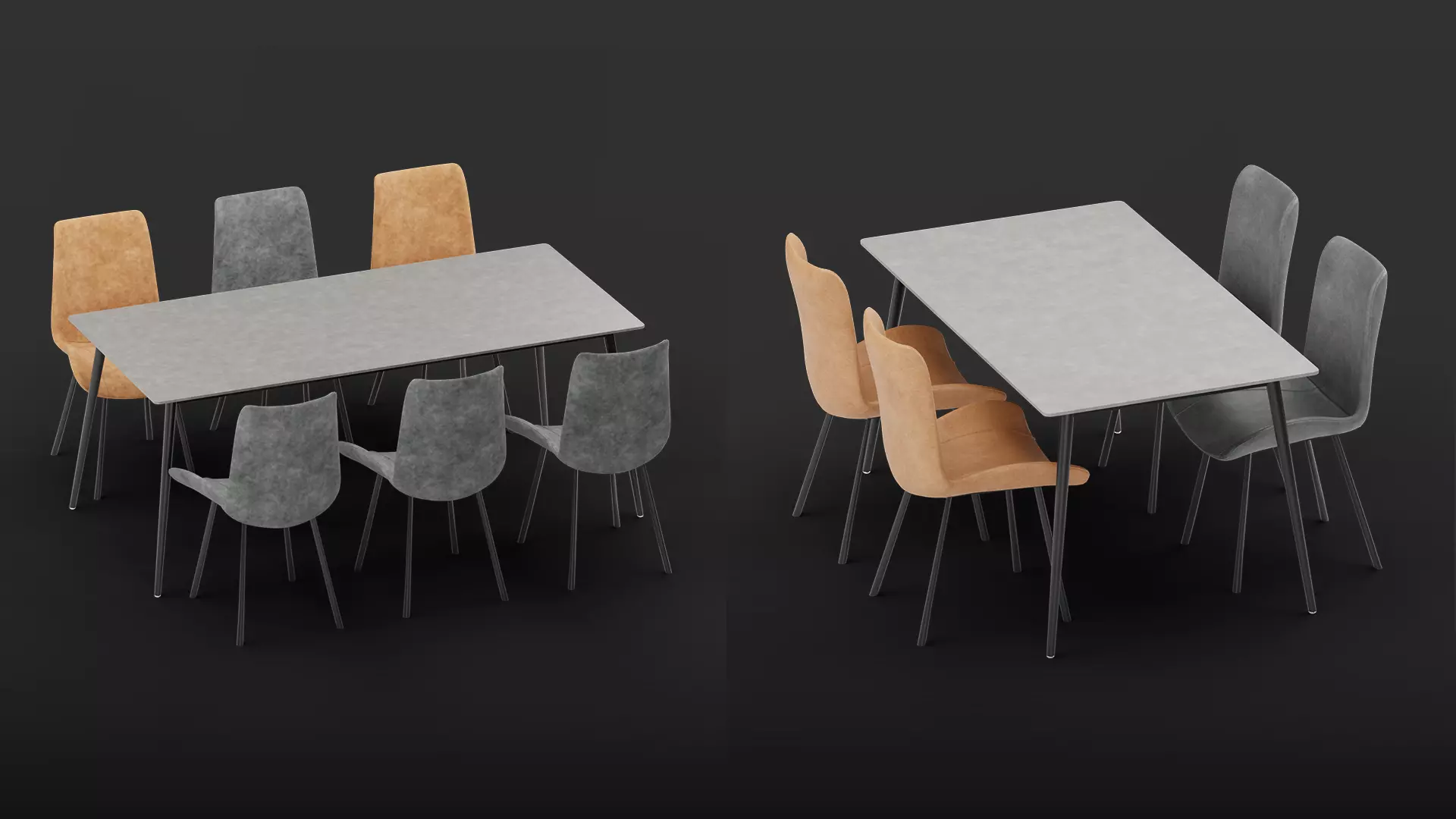 Table Set Model Collection 362 3D model_5
