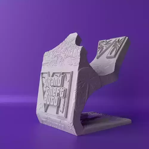 GTA VI Controller Holder PS5 Themed 3D Printable Stand