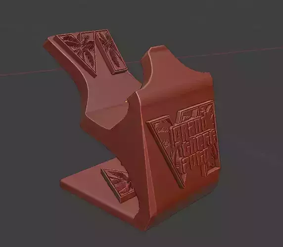 GTA VI Controller Holder PS5 Themed 3D Printable Stand 3D print model