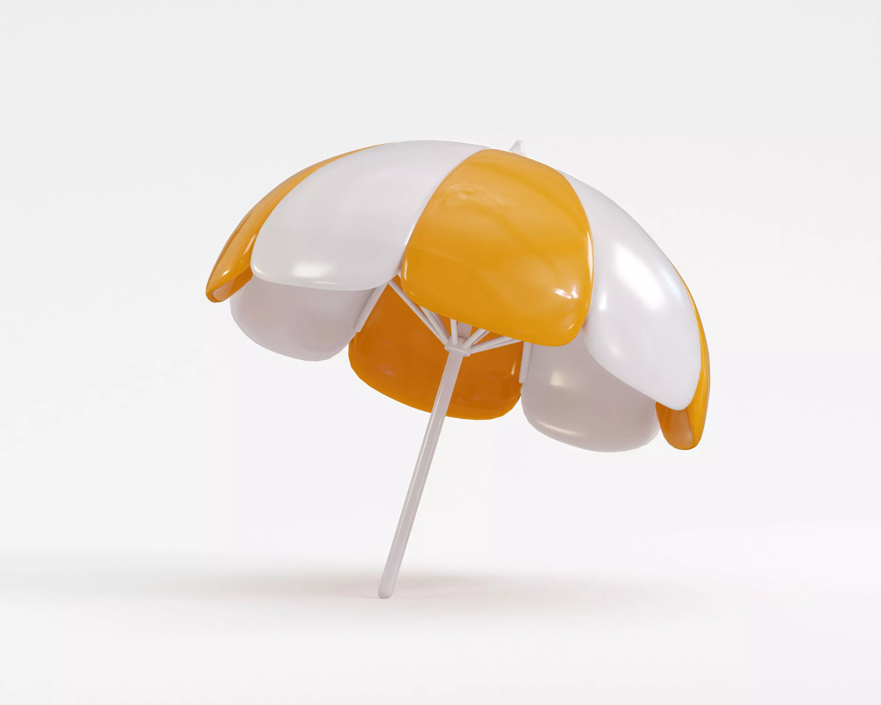 Beach Umbrella Low-poly 3D model