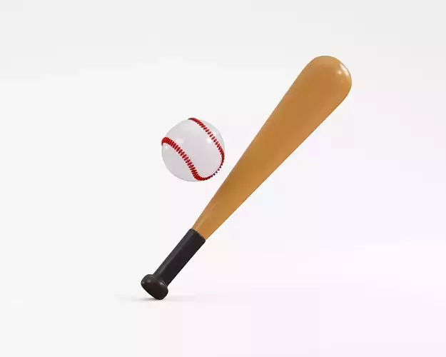 Baseball With Bat