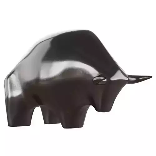 Abstract figurine of a bull