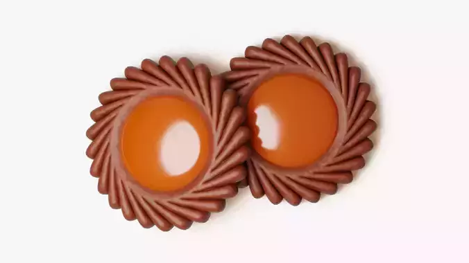 Spritz Jam Cookie 3D model 4