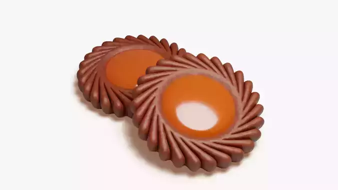 Spritz Jam Cookie 3D model 6
