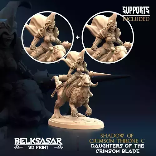 Lance Rider Shadow of Crimson Throne C Nude and Normal