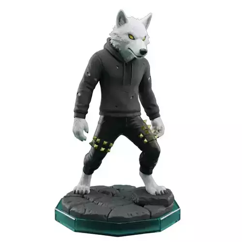 Alpha Werewolf in Hoodie and Urban Fantasy Character