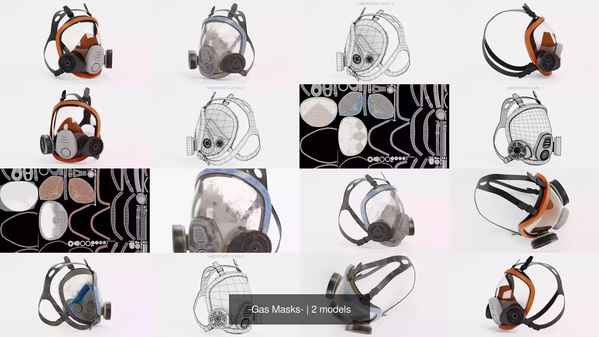 -Gas Masks- 3D Model Collection_1