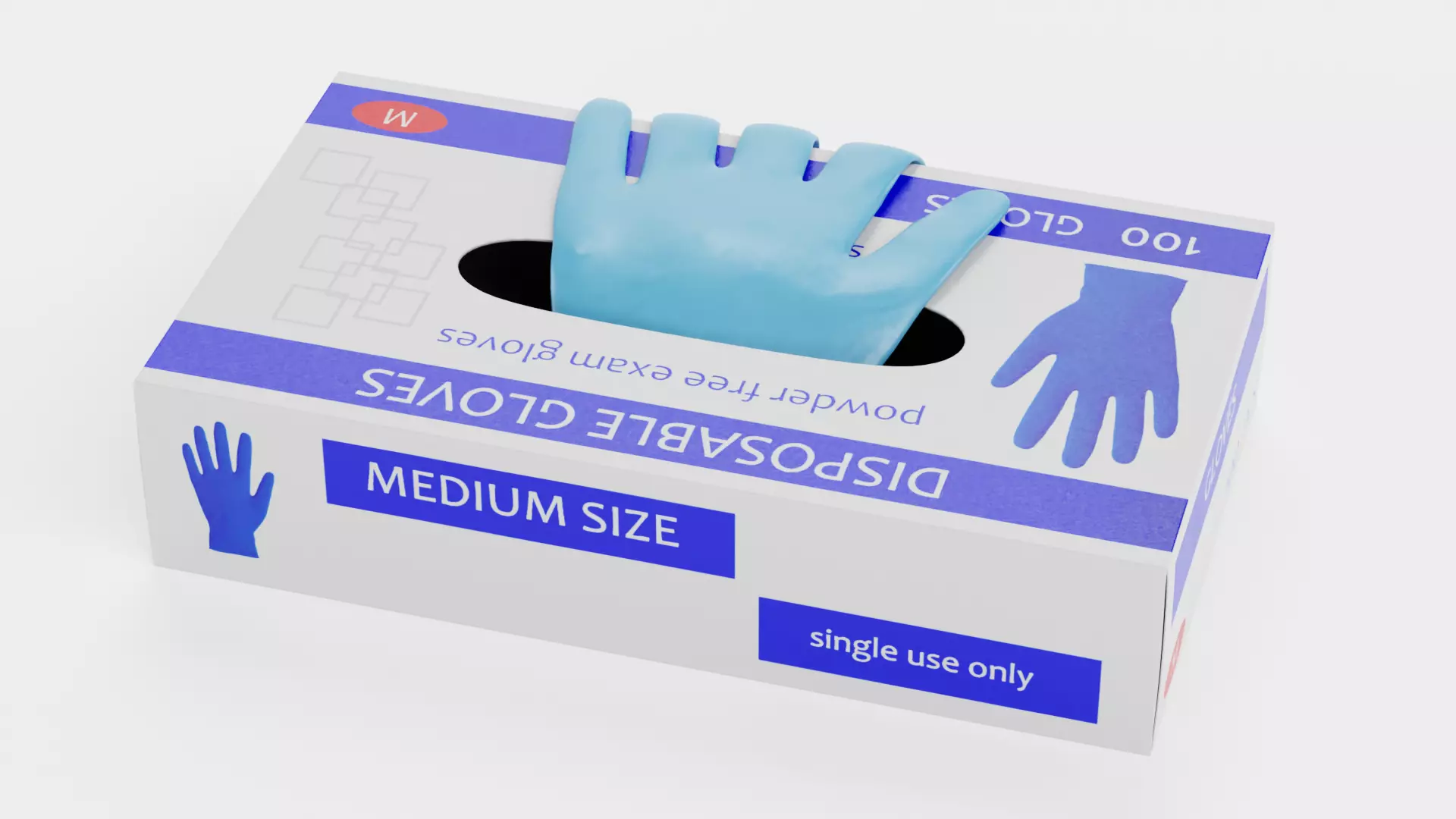 -Disposable Gloves Box V1- 3D model_3