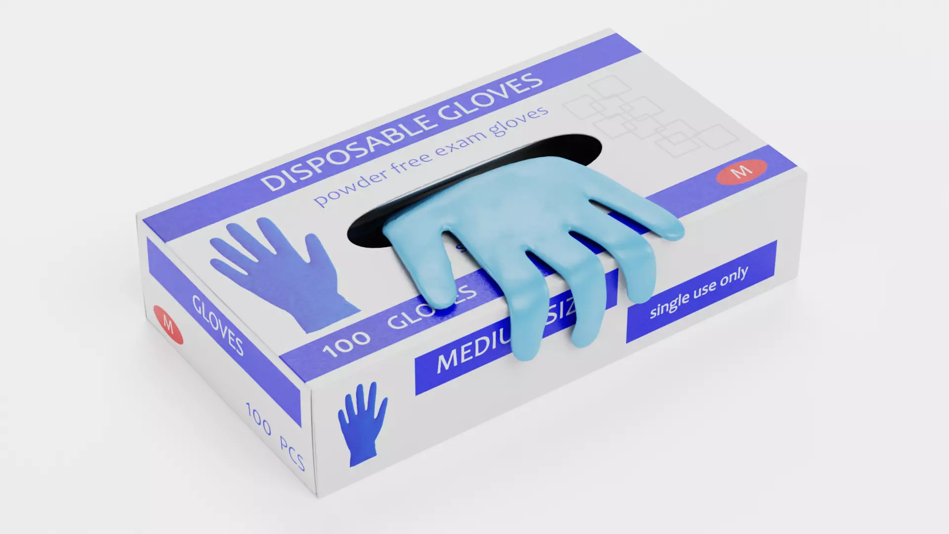 -Disposable Gloves Box V1- 3D model_1
