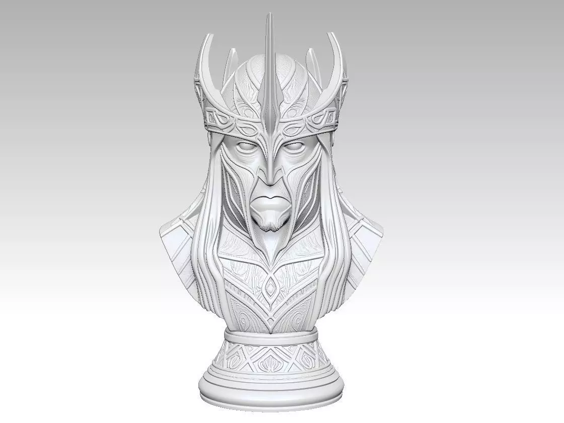 Sauron king Chess Piece 3D print model_4