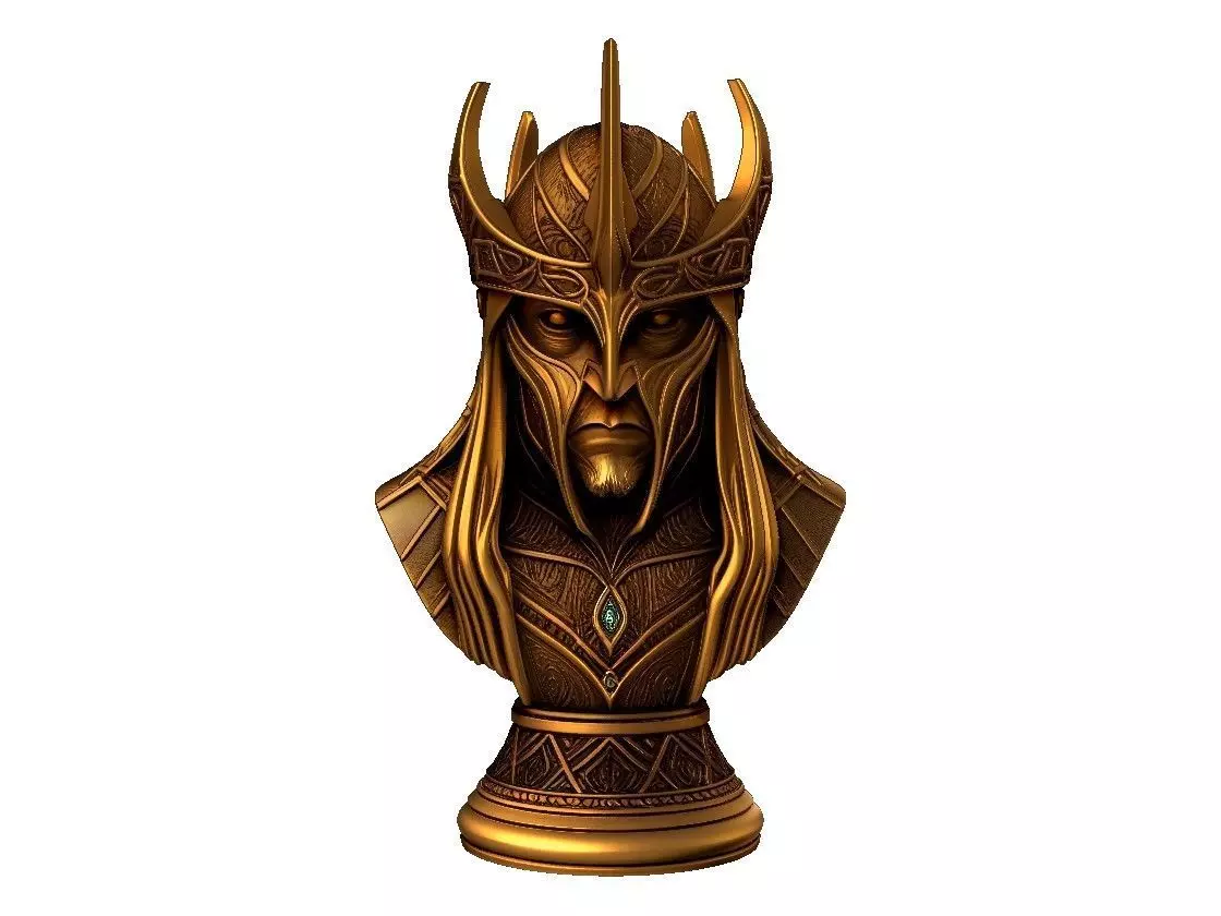 Sauron king Chess Piece 3D print model_0