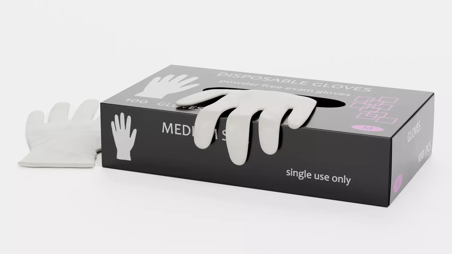 -Disposable Gloves in Box V2- 3D model_5