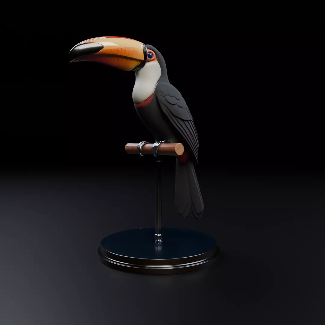 toucan 3D print model_11