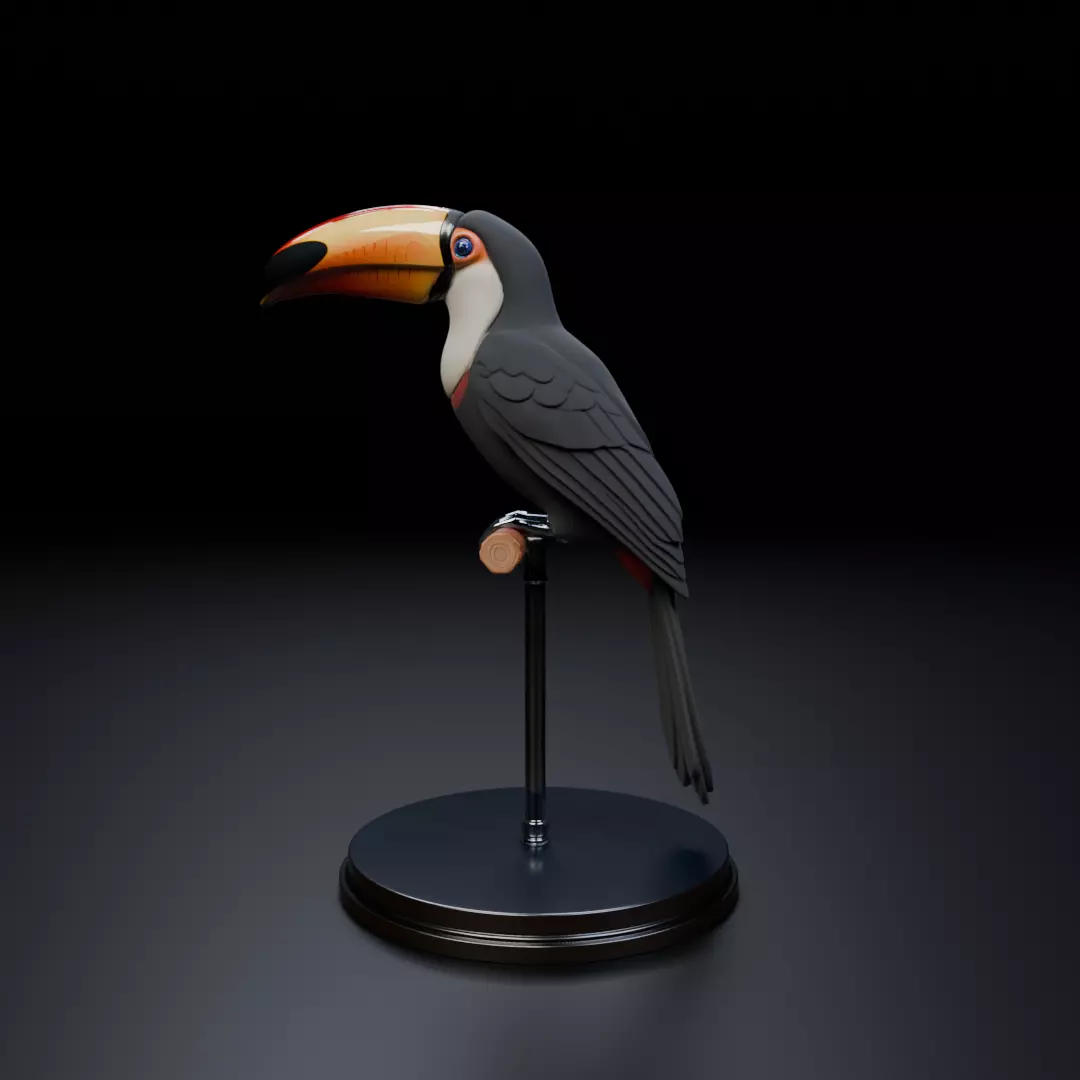 toucan 3D print model_15