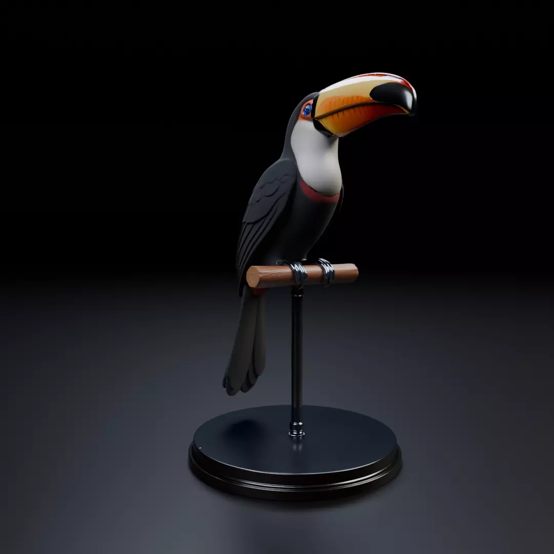 toucan 3D print model_13
