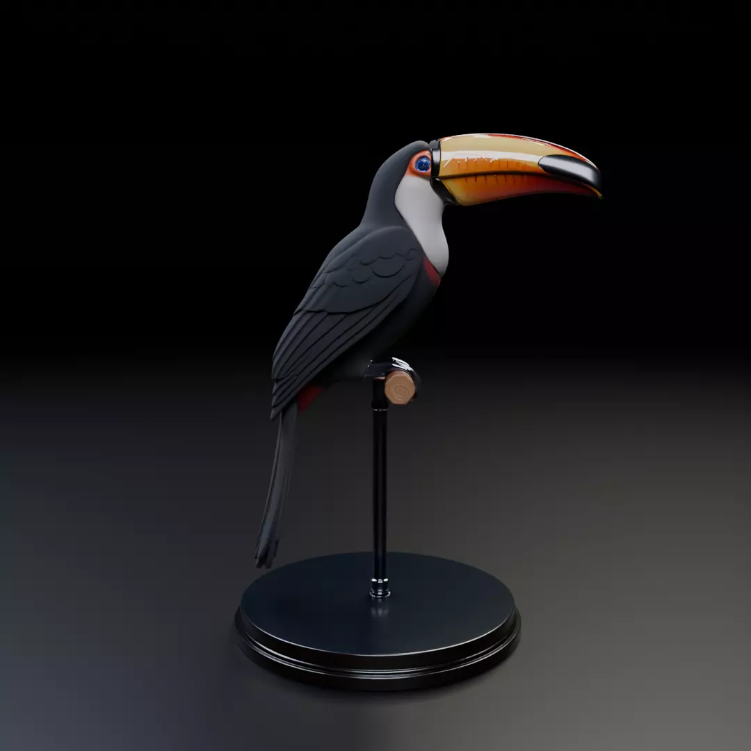 toucan 3D print model_5