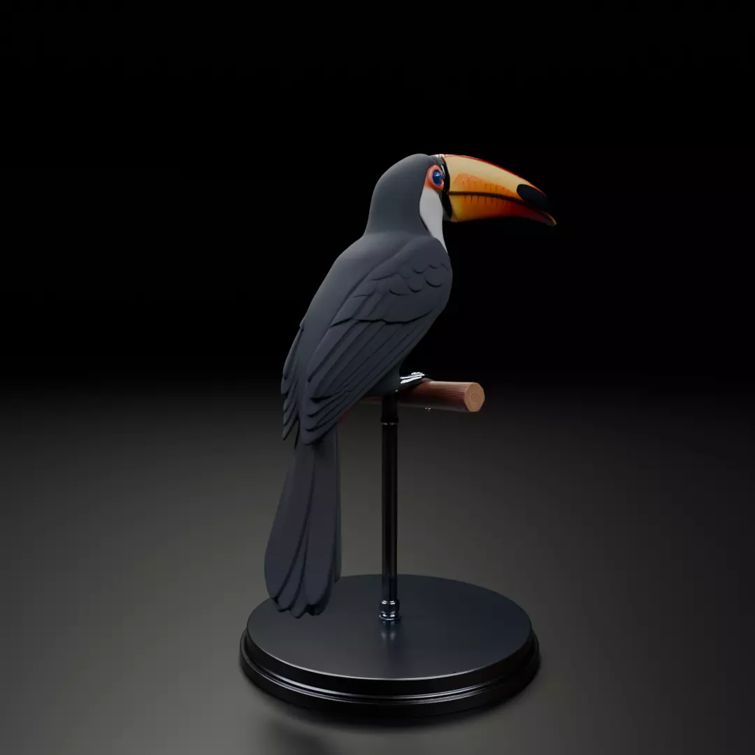 toucan 3D print model_7