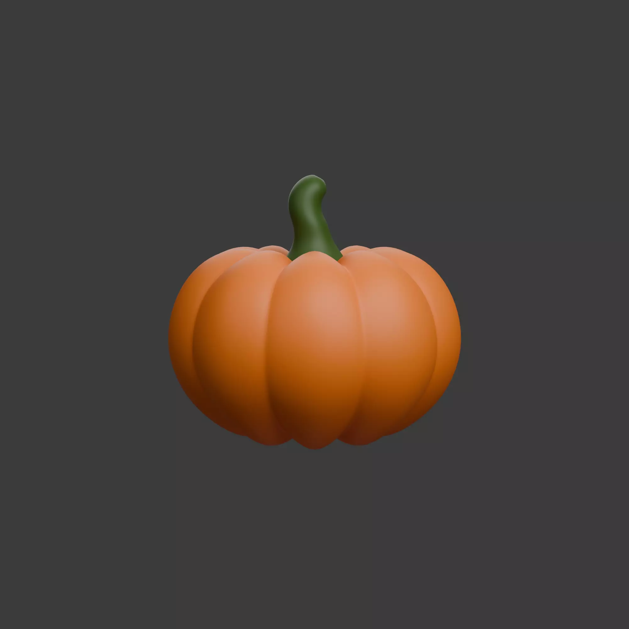 Pumpkin cartoon 3D model