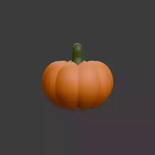 Pumpkin cartoon 3D model 4