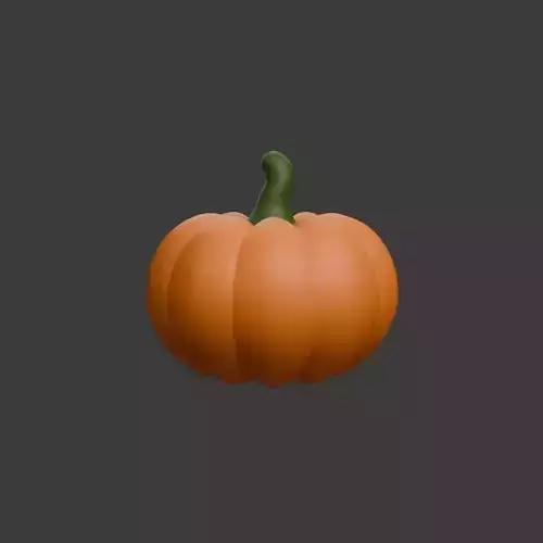 Pumpkin cartoon 3D model 3