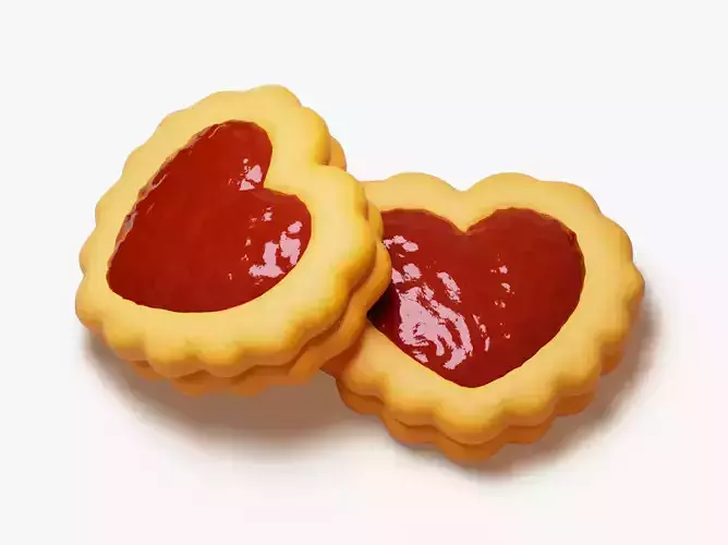 Linzer Heart Cookie