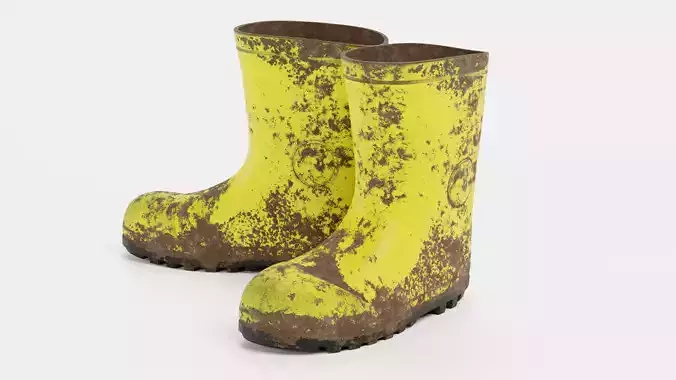 Rubber Gum Boots V7 - Muddy Short Rain Boots