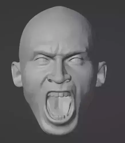 Kobe Bryant Screaming Head