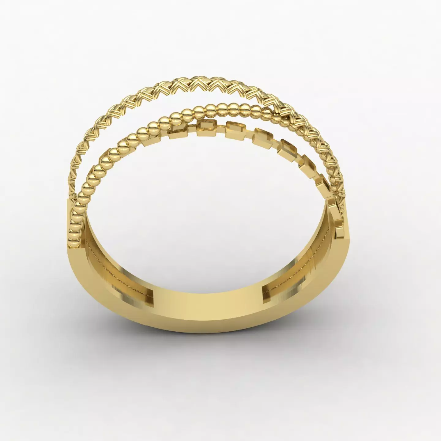 CrossOver-ring 03 3D print model_2