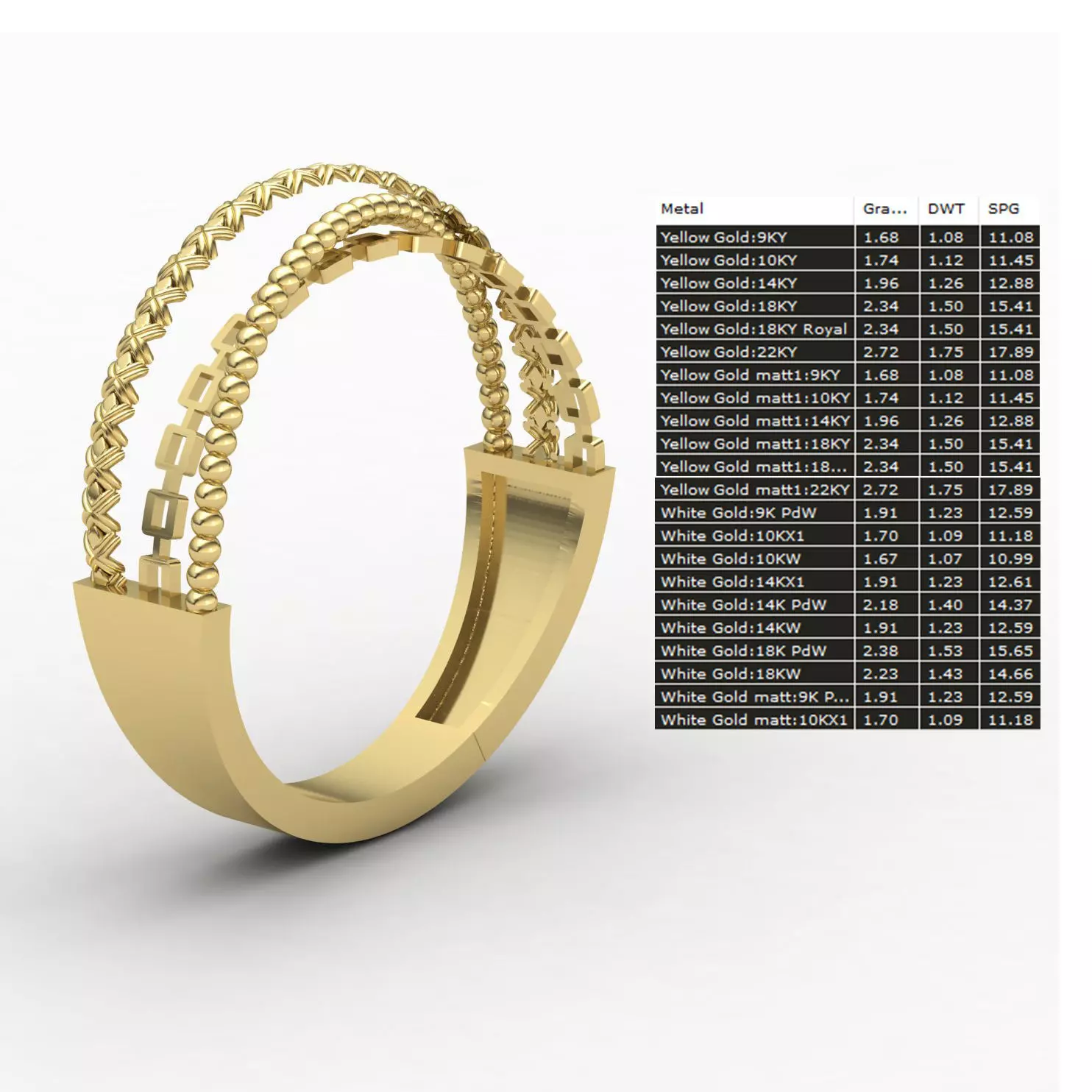 CrossOver-ring 03 3D print model_11