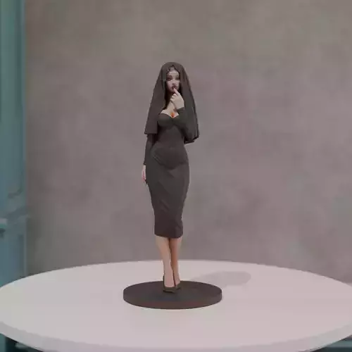 woman in pin up dress 