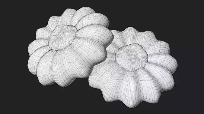 Jam Drop Cookie 3D model 7