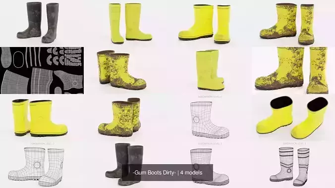 -Gum Boots Dirty-