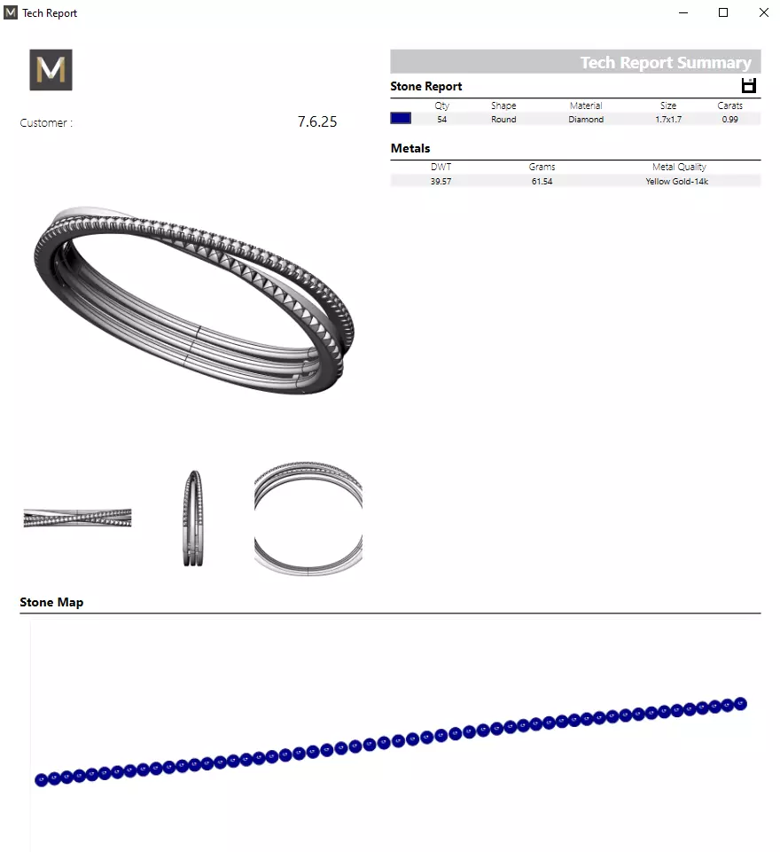 Bracelet Etincelle 3D print model_8