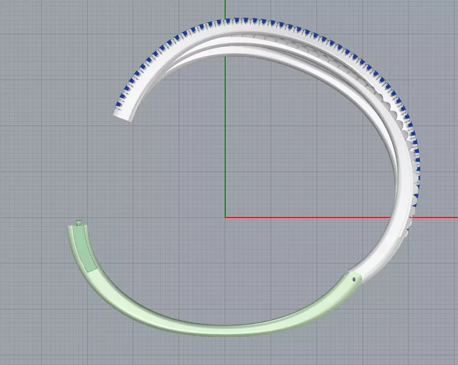 Bracelet Etincelle 3D print model_5