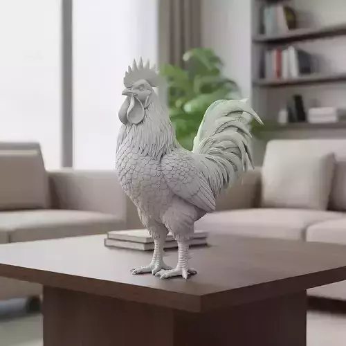 Majestic Rooster - 3D Print Model