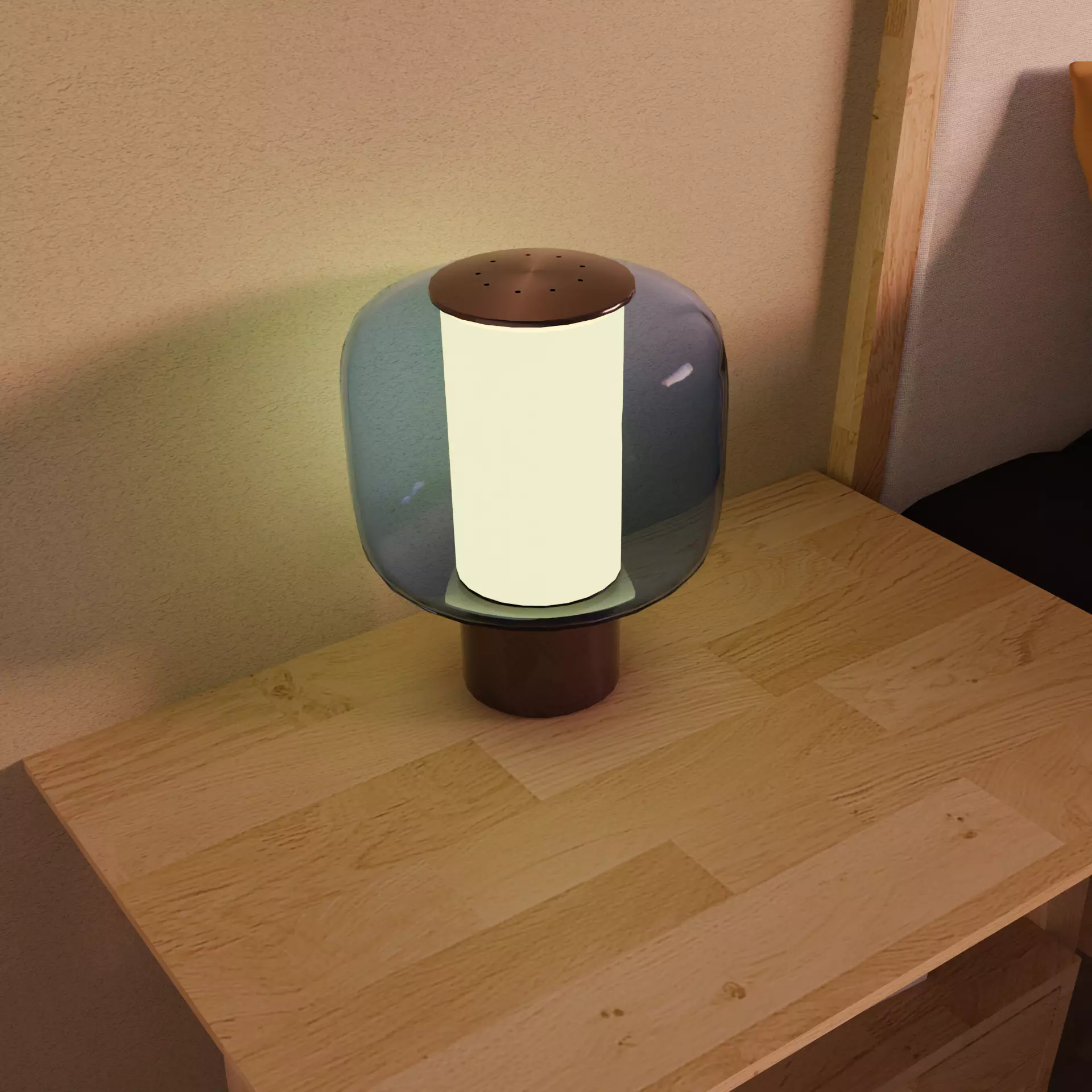 Table Lamp IKEA HOGVIND 3D model_1