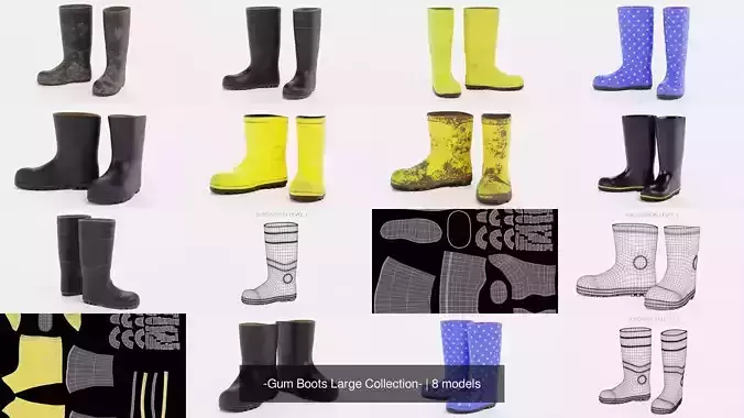 -Gum Boots Large Collection-