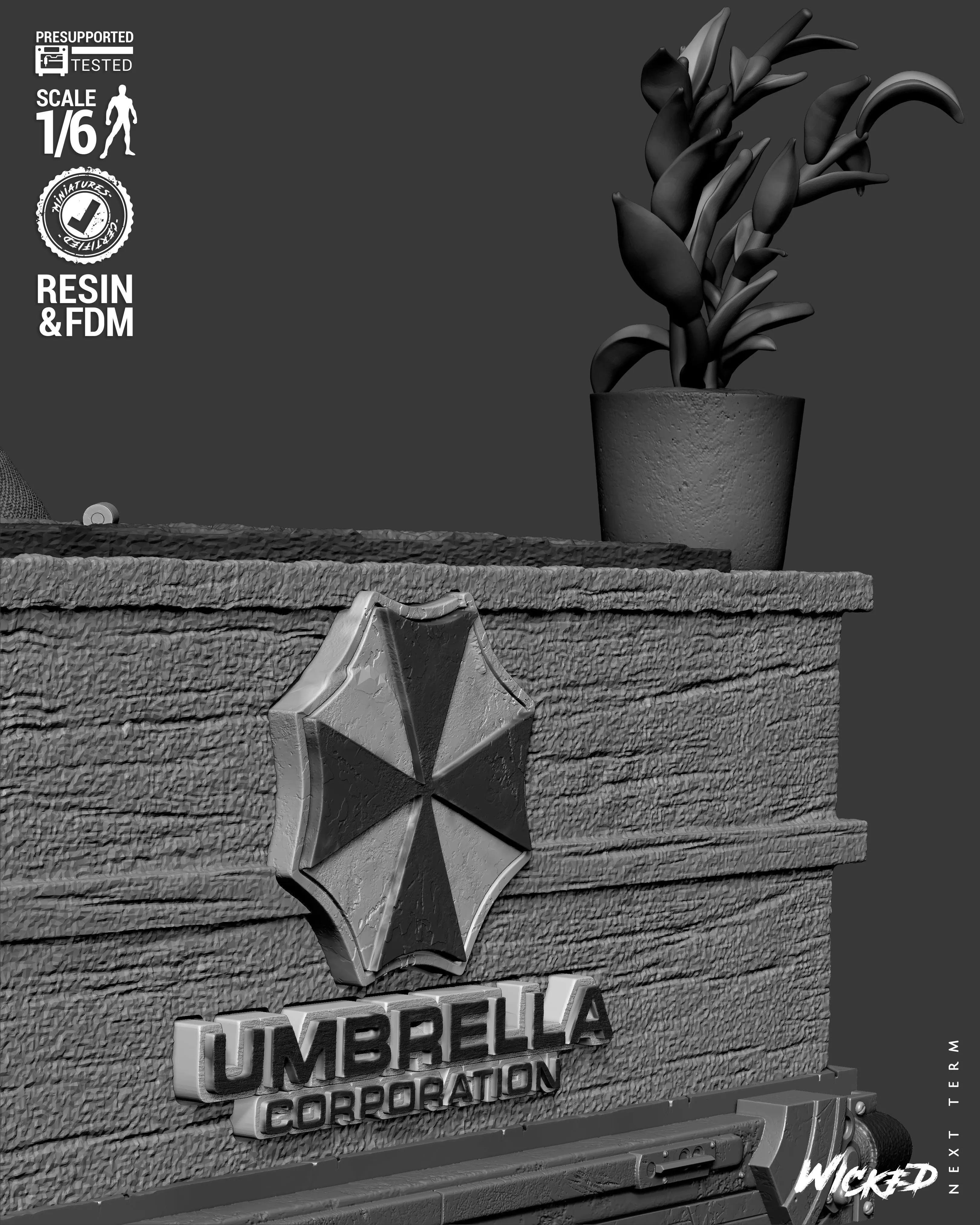 Wicked Video Games Jill Sculpture 3D print model_31