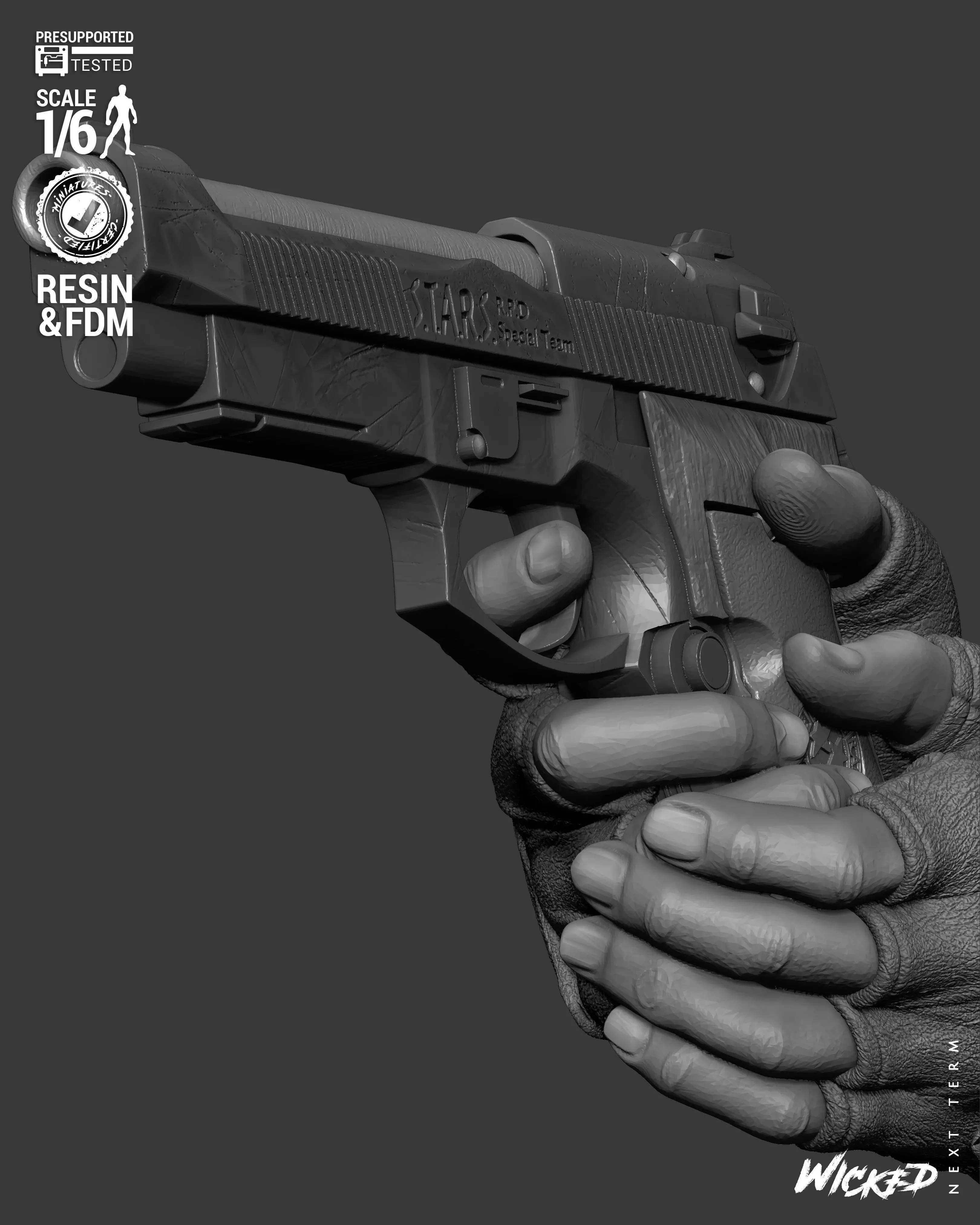 Wicked Video Games Jill Sculpture 3D print model_28