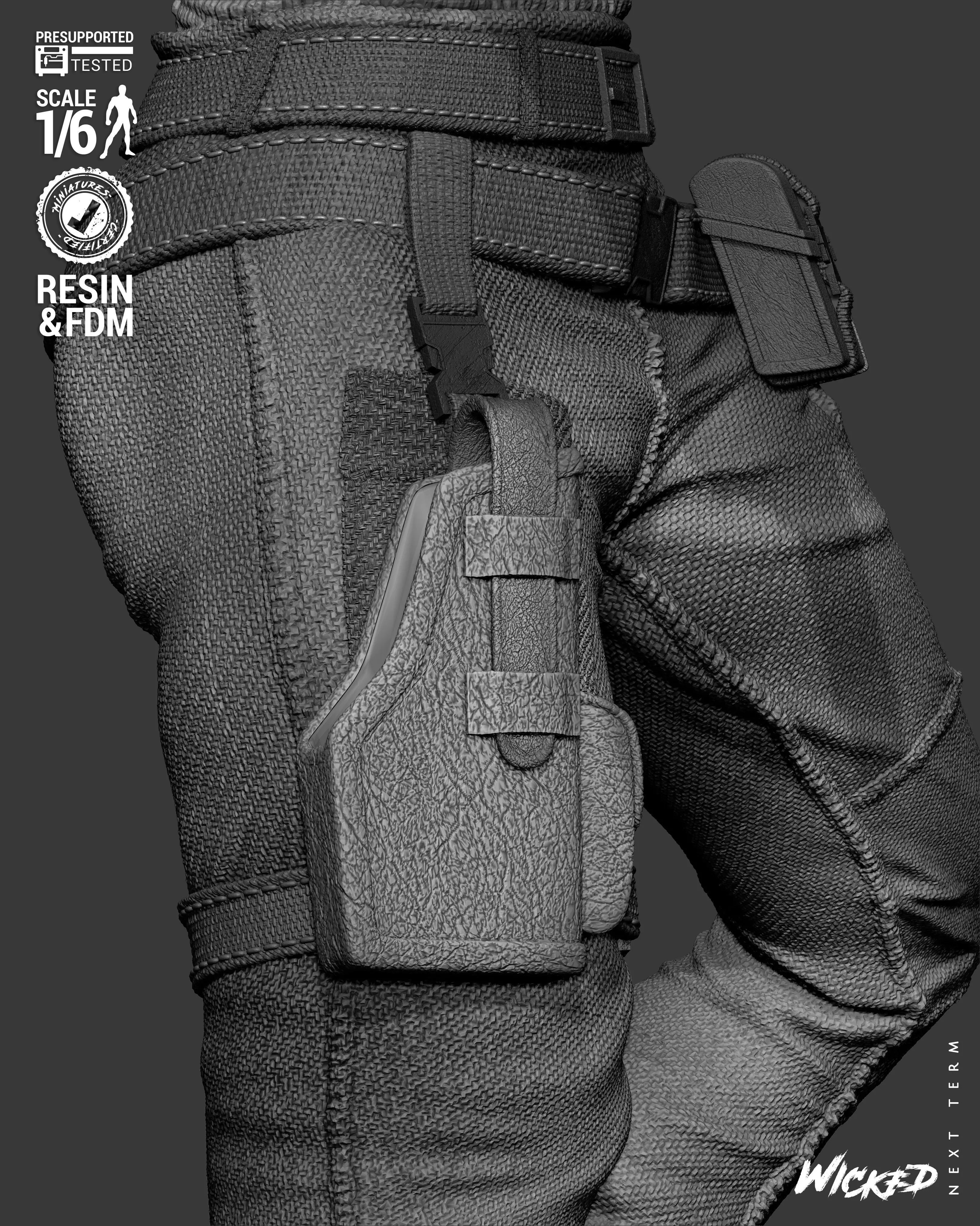 Wicked Video Games Jill Sculpture 3D print model_35