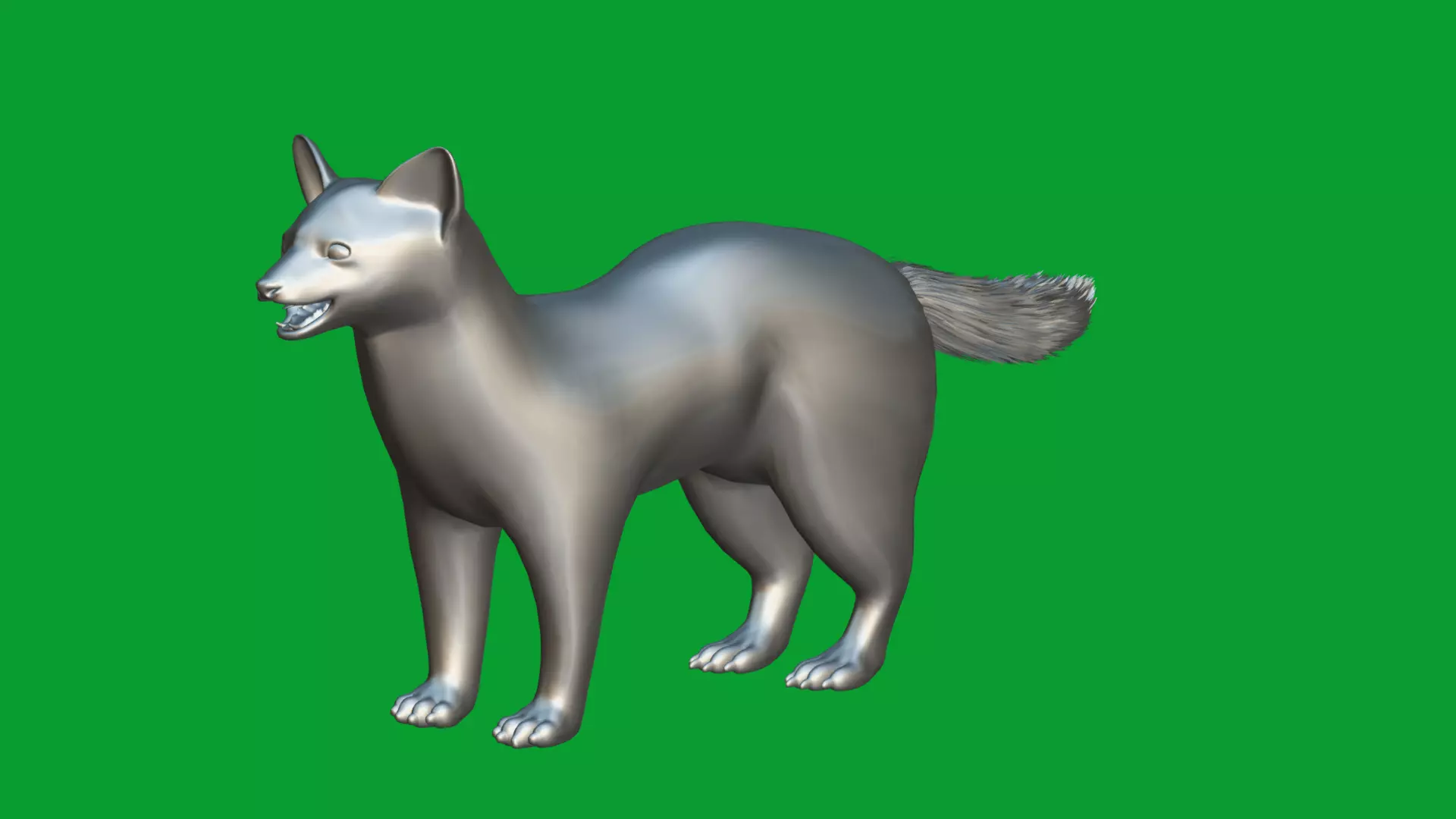 European Pine Marten Low-poly 3D model_21