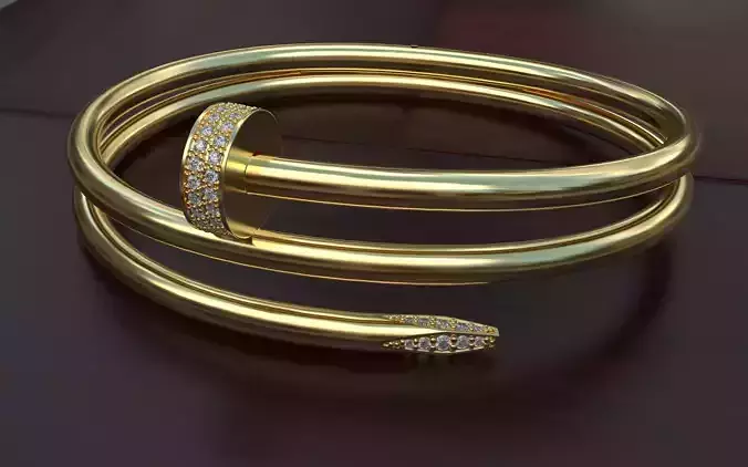 Bracelet Juste un Clou Double diamond