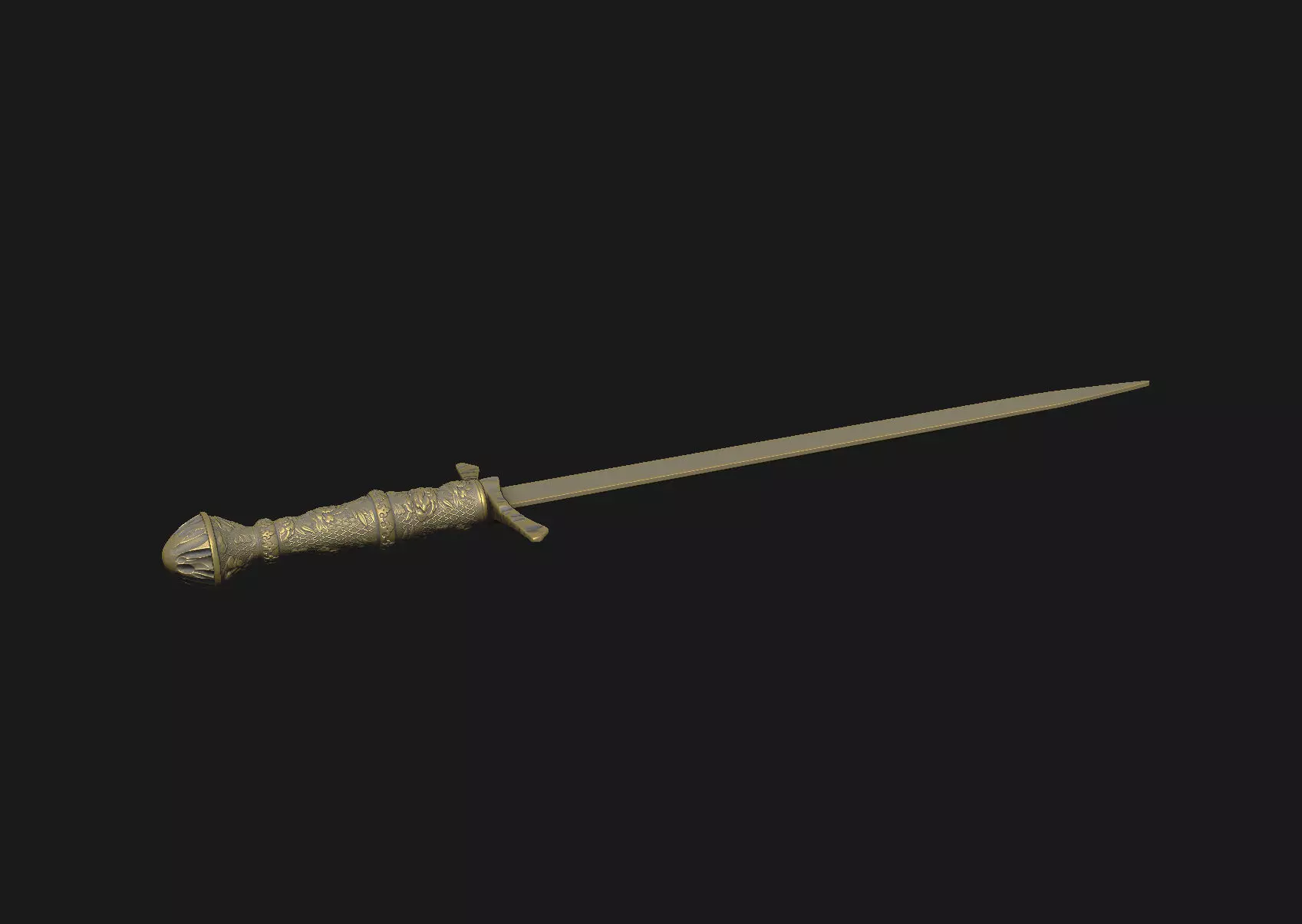 sword real for printing  blade guard game cosplay character 3D print model_1