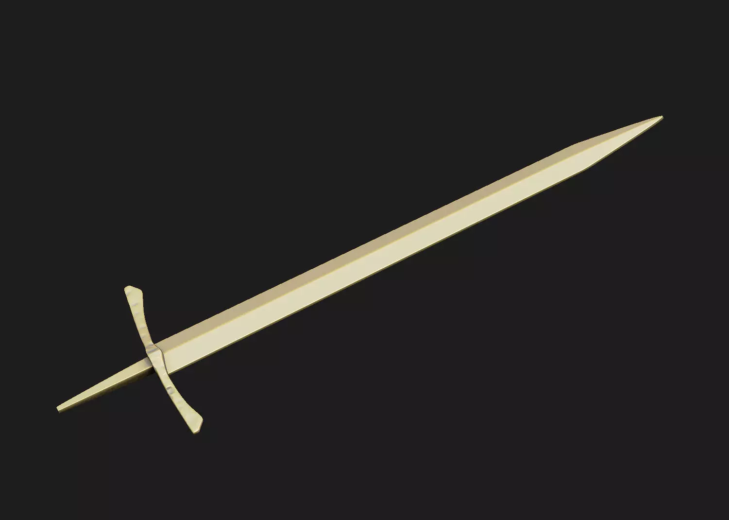 sword real for printing  blade guard game cosplay character 3D print model_6