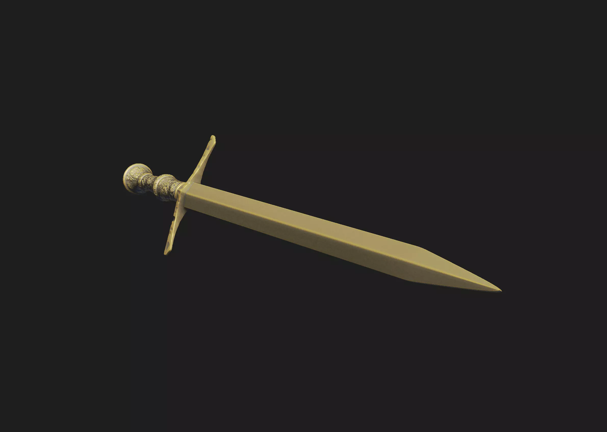 sword real for printing  blade guard game cosplay character 3D print model_5