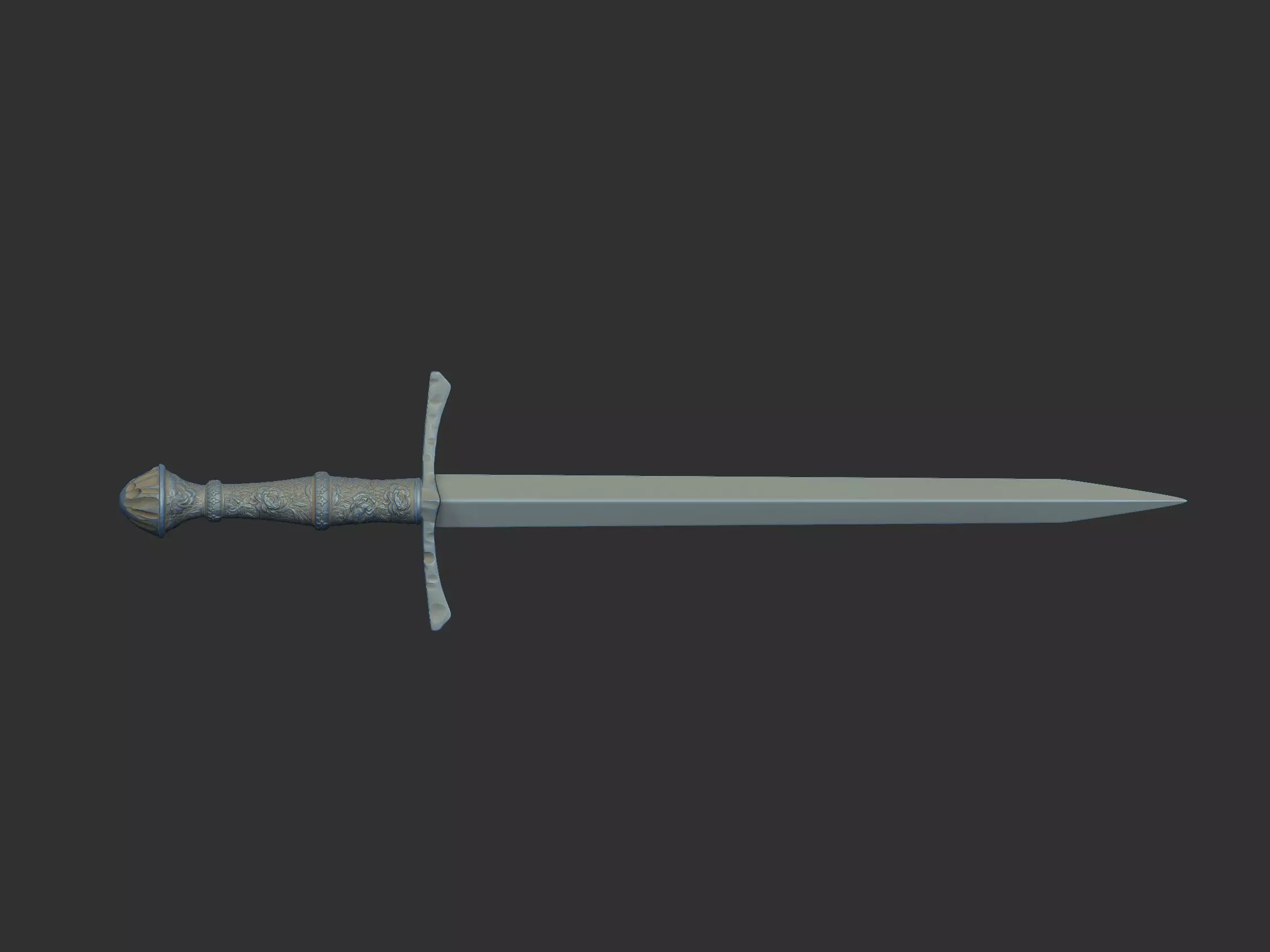 sword real for printing  blade guard game cosplay character 3D print model_8