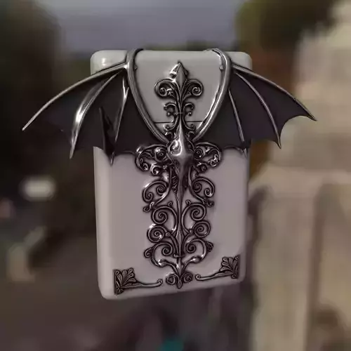 Gothic Bat Emblem Ornamental Box