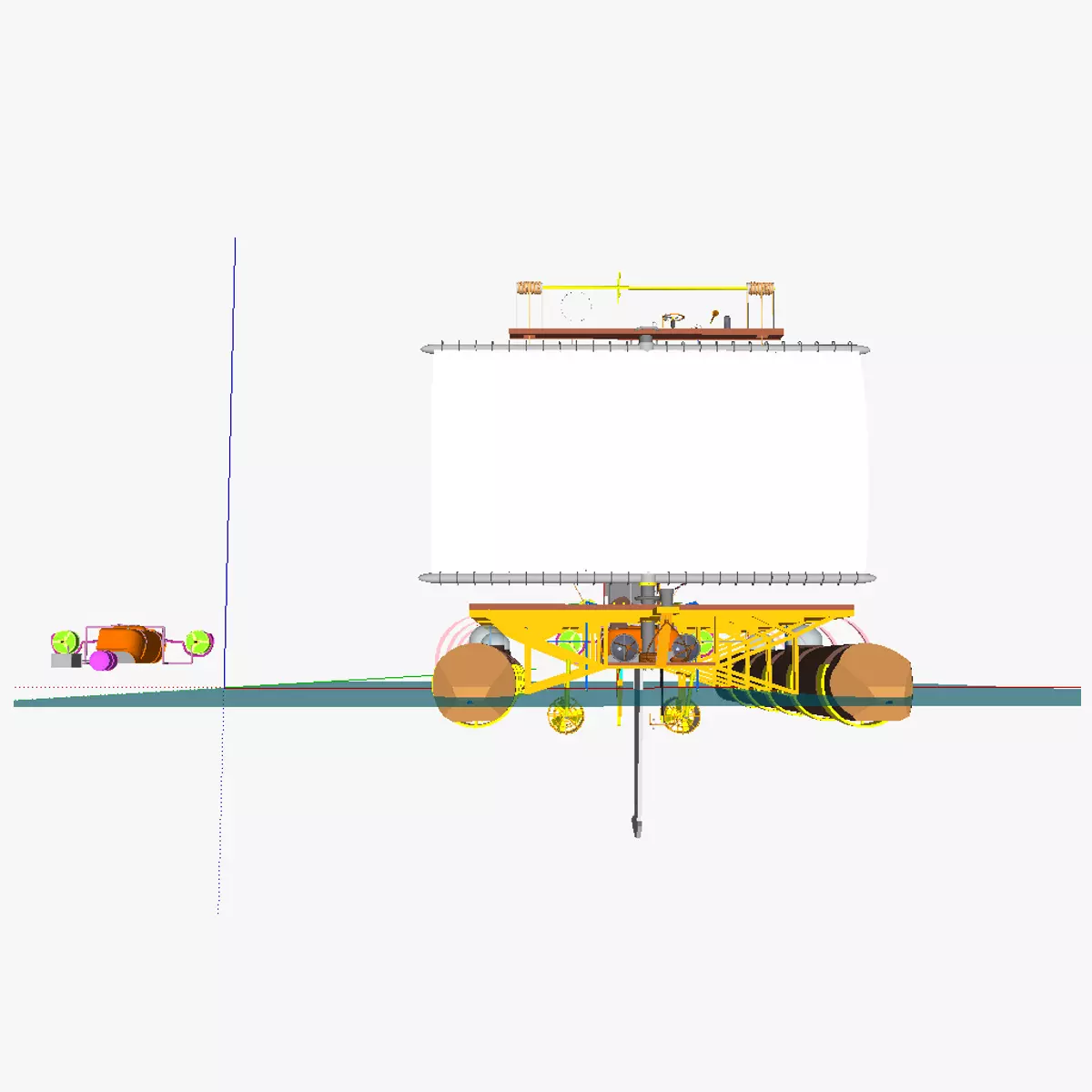 AT catamaran thermal energy conversion system 3D model_0