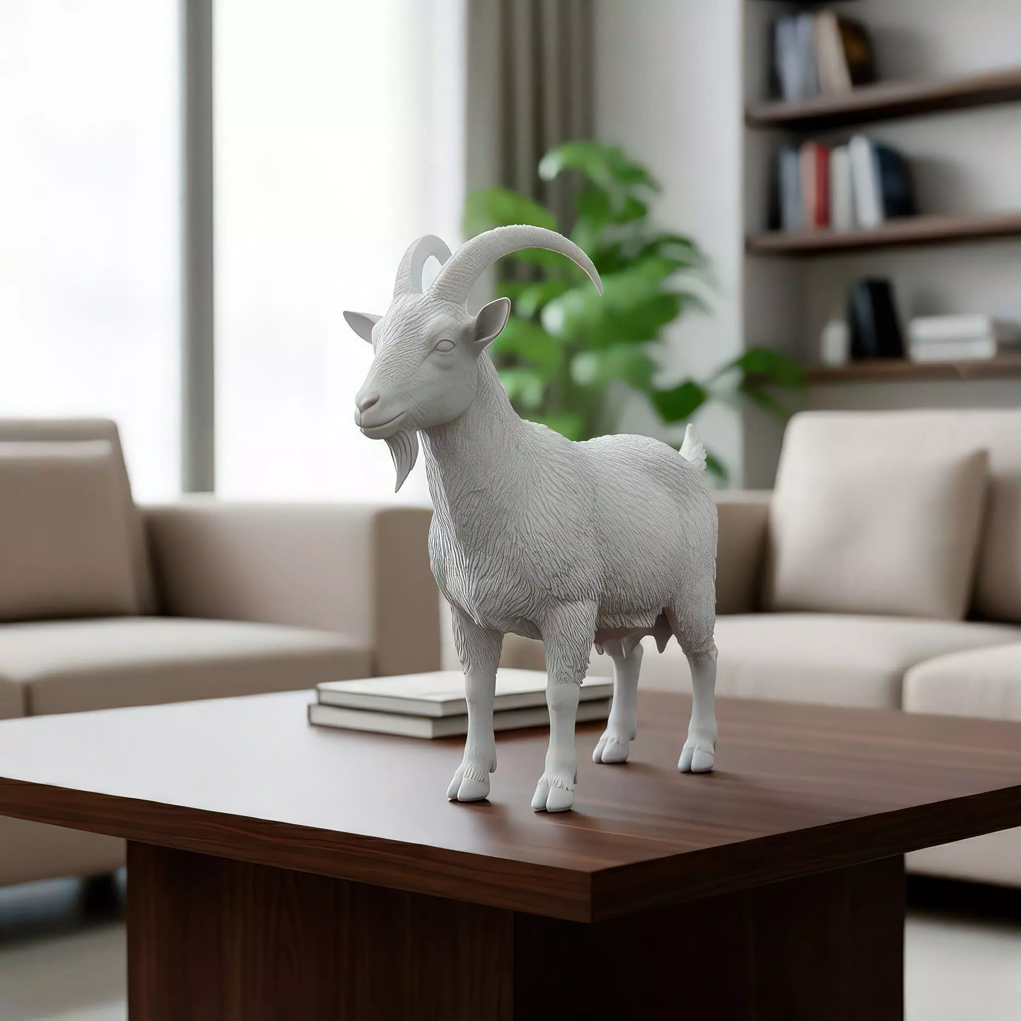 Domestic Goat - 3D Print Model 3D print model